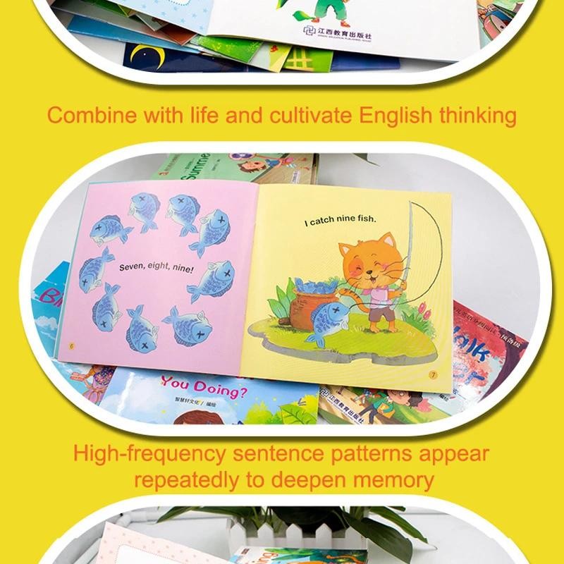English Books Set Words Learning Picture Book Children Early Childhood ...