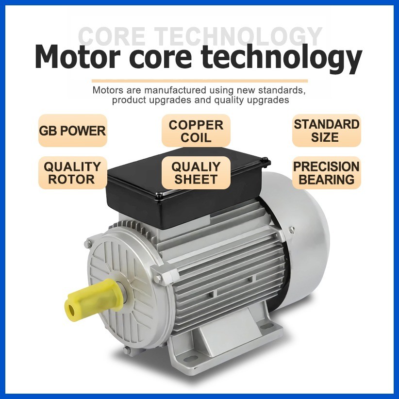 ∯ Electric Motor / Induction Motor 3HP (ALL COPPER) Single Phase Motor ...