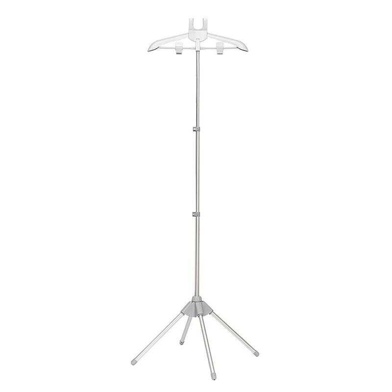 Tcwhniev Adjustable Garment Steamer Stand - Foldable, Height 85-160 Cm, Black