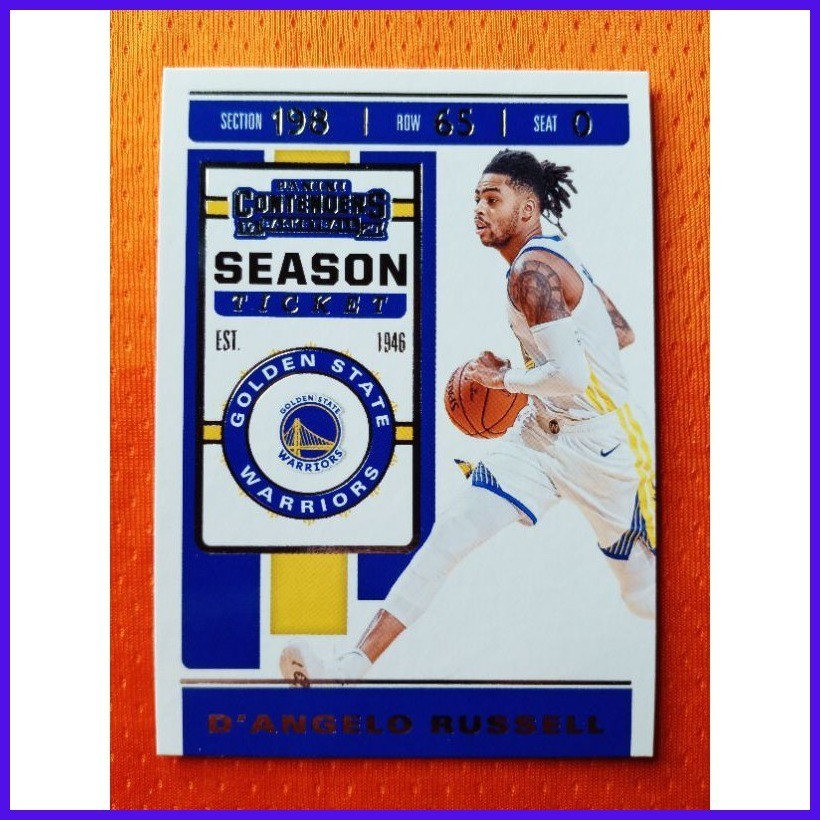 ☢ D Angelo Russell Wolves G | Panini Contenders 2019-20 no.21 Nba Card ...