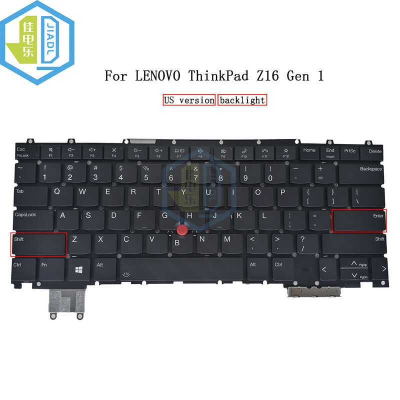TR US TI SW Keyboard Backlit Para Sa Lenovo Thinkpad Z16 Gen 1 21D4 ...