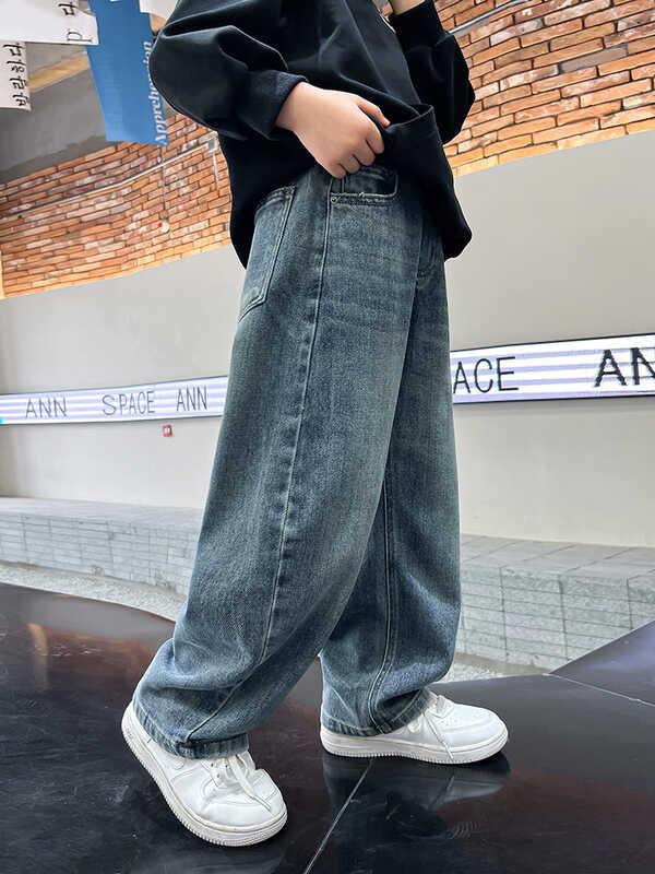 Mga Batang Damit Lalaki Ang Fashion 2024 Bagong Jeans Tuwid Na Paa ...