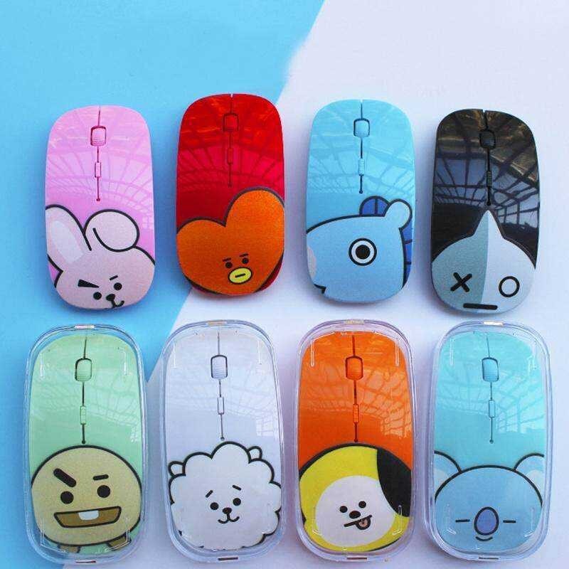& BTS Game Bt21 Wireless Cute Cartoon Gaming Notebook Desktop Computer ...