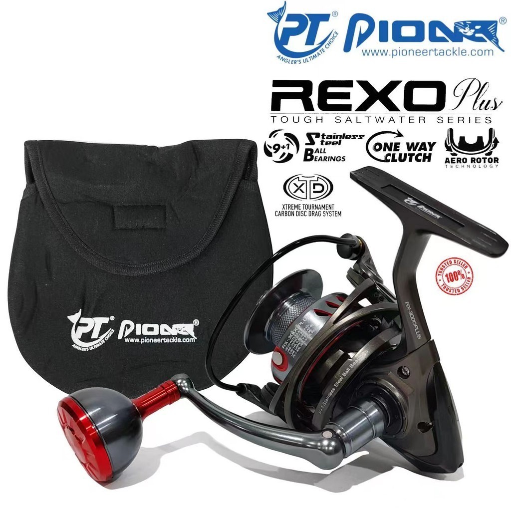 PIONEER REXO PLUS SALTWATER SPINNING FISHING REEL | Shopee Philippines