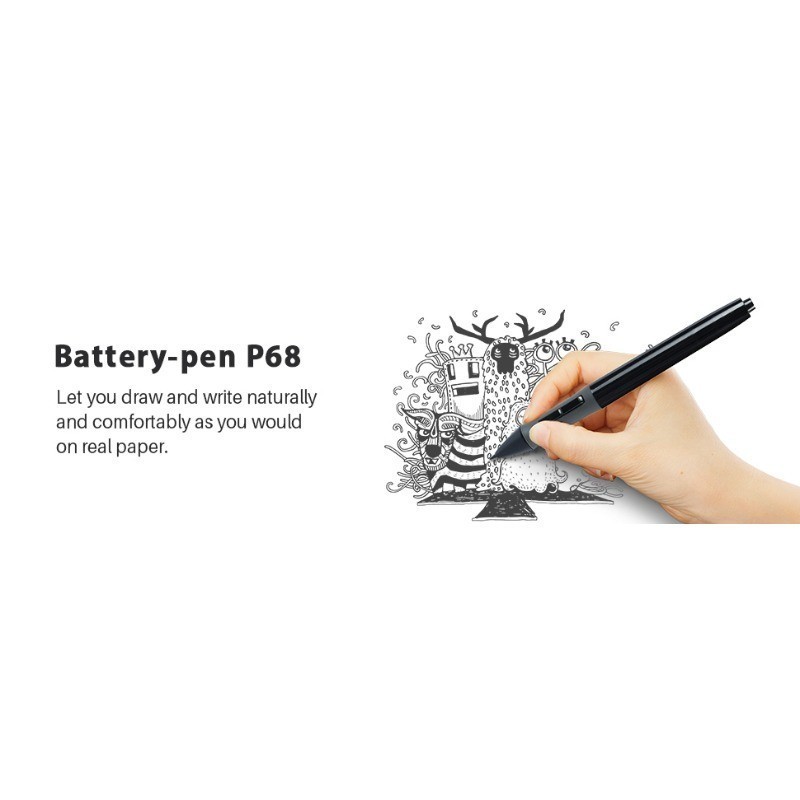 HUION Battery Pen P68 Digital Pen Stylus for Huion Graphics - Main Image