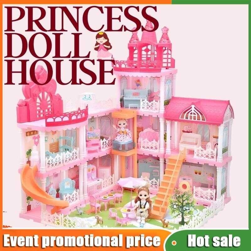 Princess Dream Castle Pretend Play for Girls Doll House Playset ...