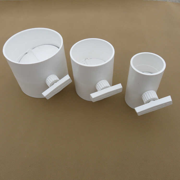 PVC air valve damper PP manual air volume adjustment pipeline air duct ...