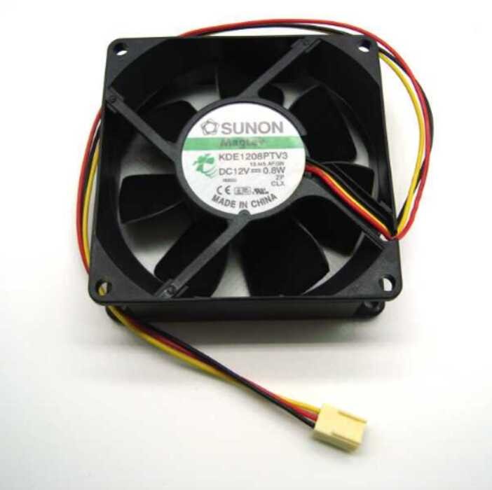 Ventola SUNON KDE1208PTV3 13.MS.AF.GN - 80x80x25mm, 12V, 0.8W, 2 Pin
