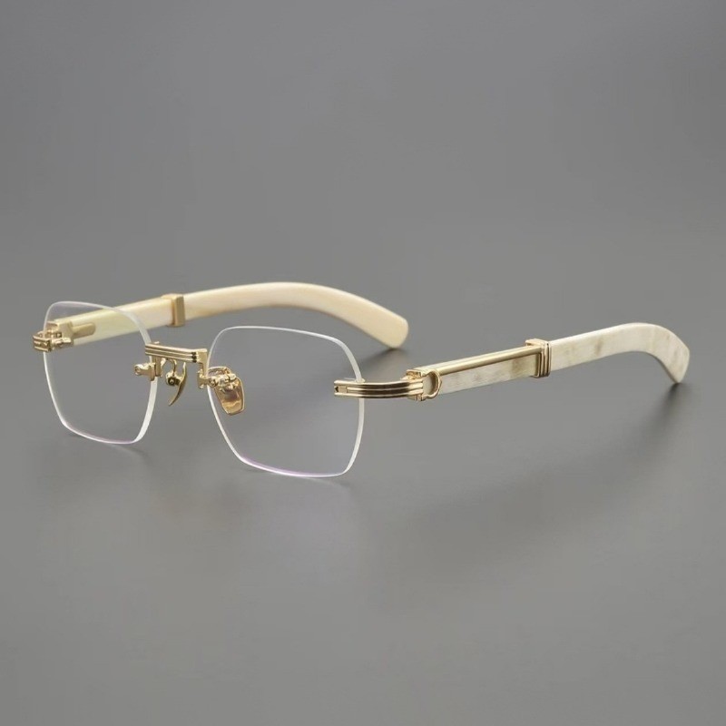 Photochromic Anti Radiation Frameless Glasses For Women Men Rimless ...