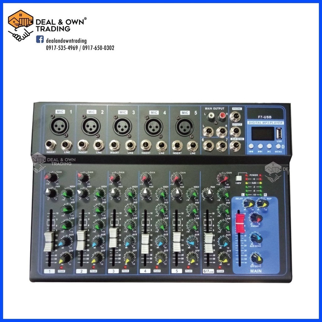 ♀ Yamaha F7-USB 7channel Mixing Console with AUX Paths Processor ...