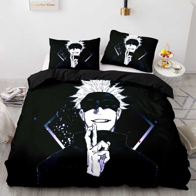 Jujutsu Kaisen Bedding Set Isang Dalawang Buong Queen King Size Anime ...