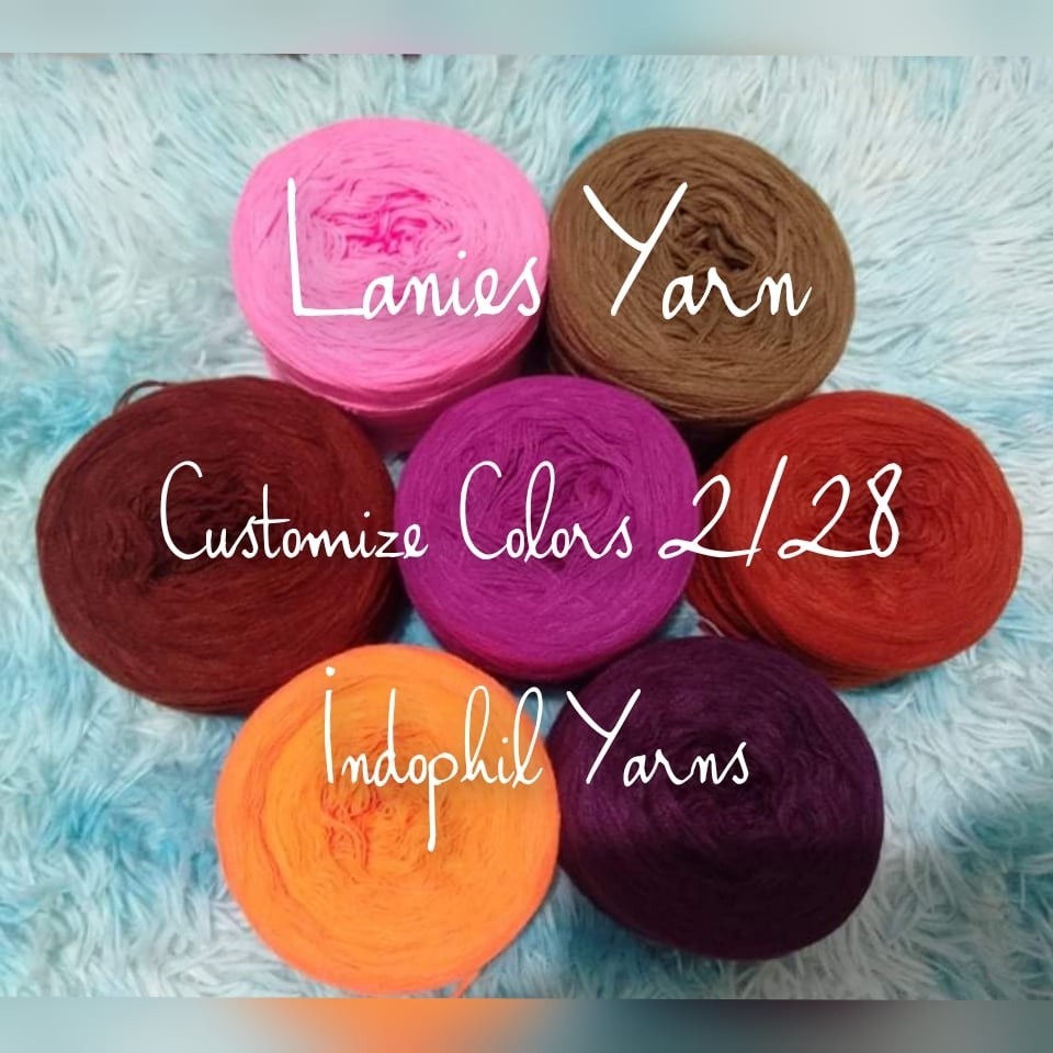 CUSTOMIZE COLORS - SUPER SOFT INDOPHIL YARNS (export quality) 100grams ...