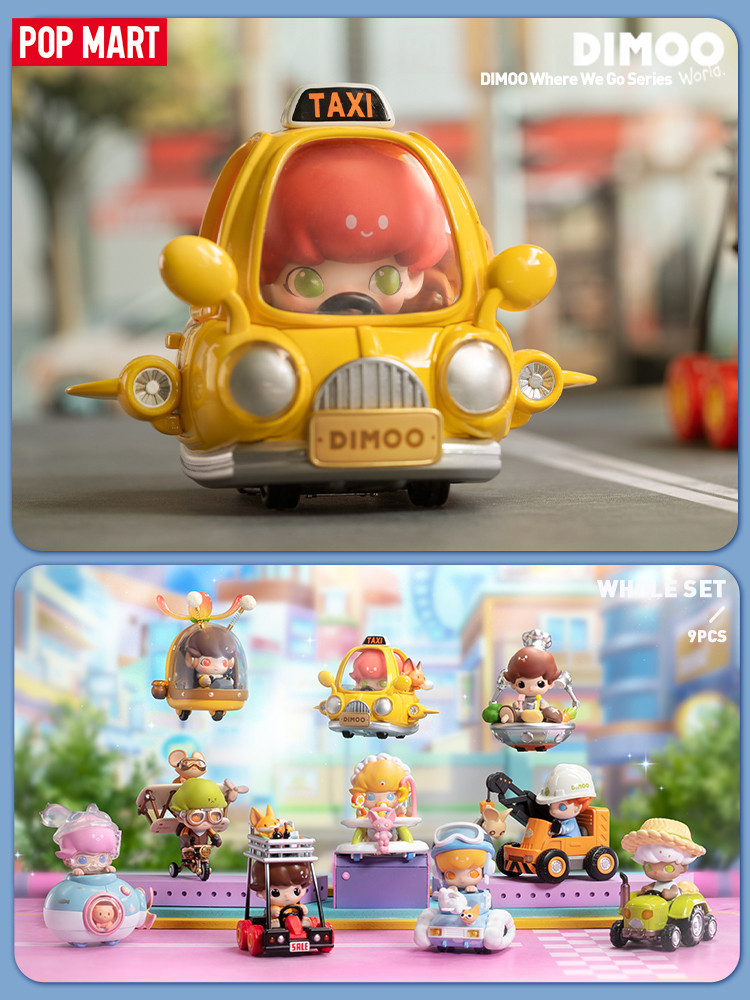 POP MART DIMOO Where We Go Series Mystery Figure Birthday Gift Kid Toy ...
