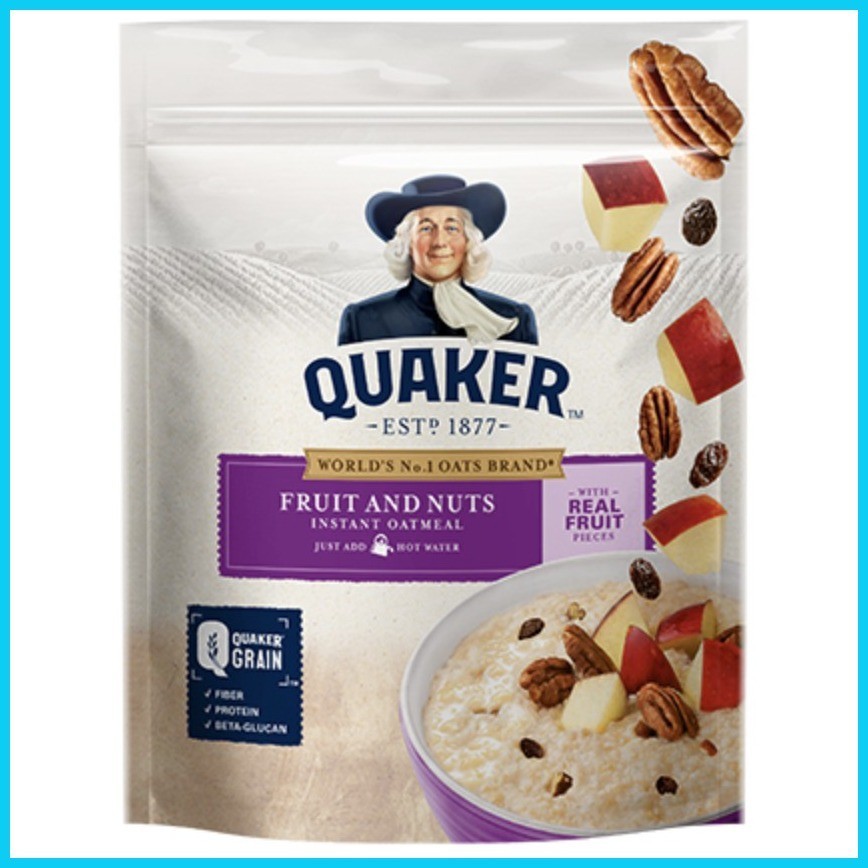 Quaker Oats Fruits And Nuts Instant Oatmeal 350g Shopee Philippines