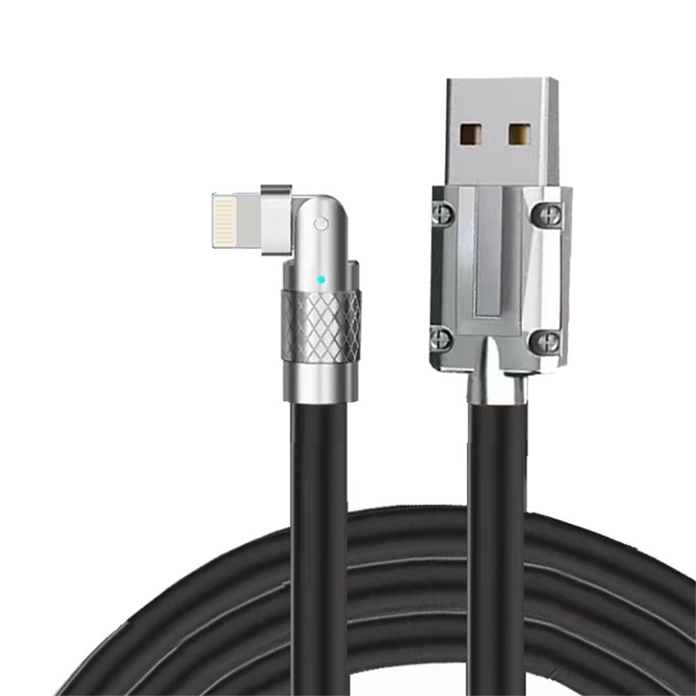 180°Rotatable 120W Super Fast Charging Cable Liquid Silicone USB Type C ...