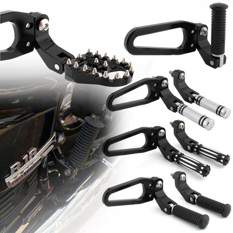 Para sa R18 Motorcycle Rear Foot Rests Black Pegs Pedal Passenger ...