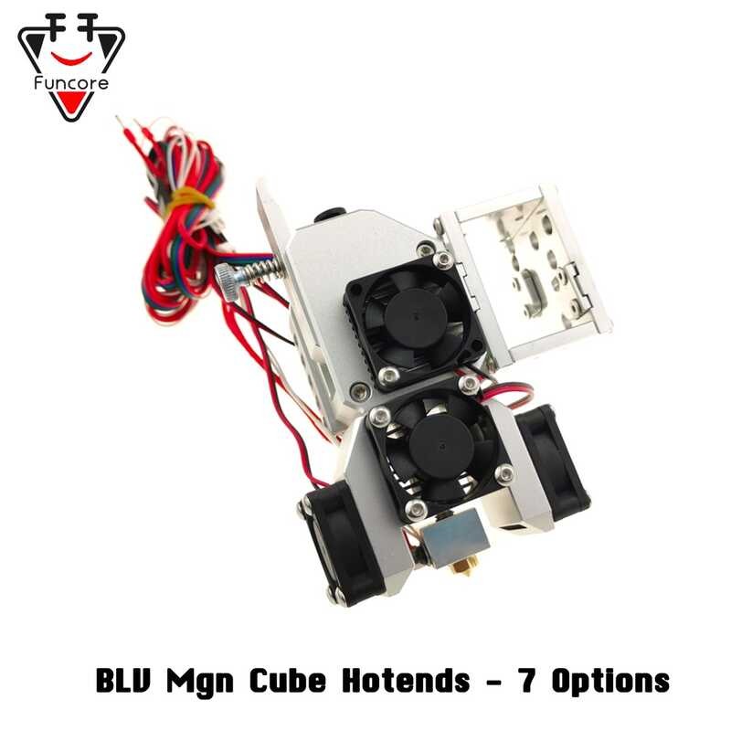 FUNCORE 12V 24V Lahat Ng Metal Mgn Cube Hotend Dual Drive Extruder Na ...