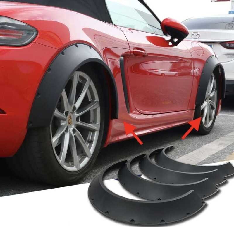 BMW X5 E53 Wide Fender Flares Set Arches Trim Extension Spoilers Black by Lasscar