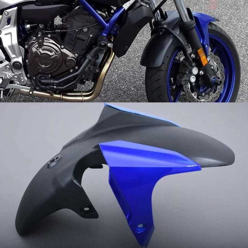 Front Fender Extender / Mudguard For Yamaha XSR700 2016-2021, MT07, FZ07 – ABS Plastic, Black