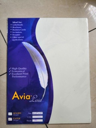 ஐ Avia laid paper 104 gsm good quality thick paper | Shopee Philippines