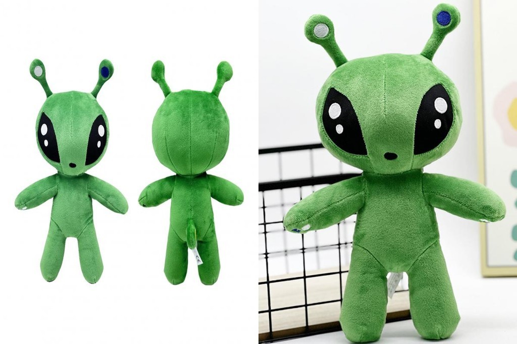 Aliens Plush Doll Green Aliens Plushie Adorable Green Alien Plush Toy ...