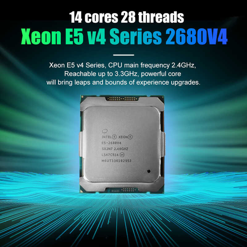 Ginamit Ng Intel XEON E5 2680 V4 CPU Processor 14 Core 2.40Ghz 35Mb L3 ...