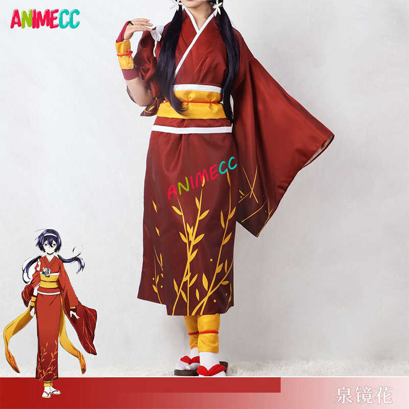 Kyouka ≡ Izumi Bungo Stray Dogs Cosplay Costume Wig Anime Kimono Dress ...