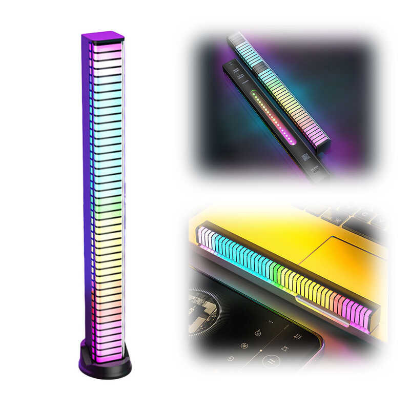 Wireless Bar RGB APP Control Colorful Music Rhythm Lamp 18 Modes ...