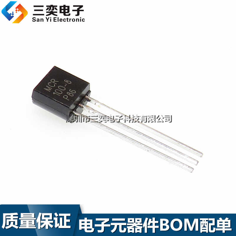 Original MCR100-8 Unidirectional Thyristor TO-92 Direct Insertion Transistor Sanyi Electro I.1468457682