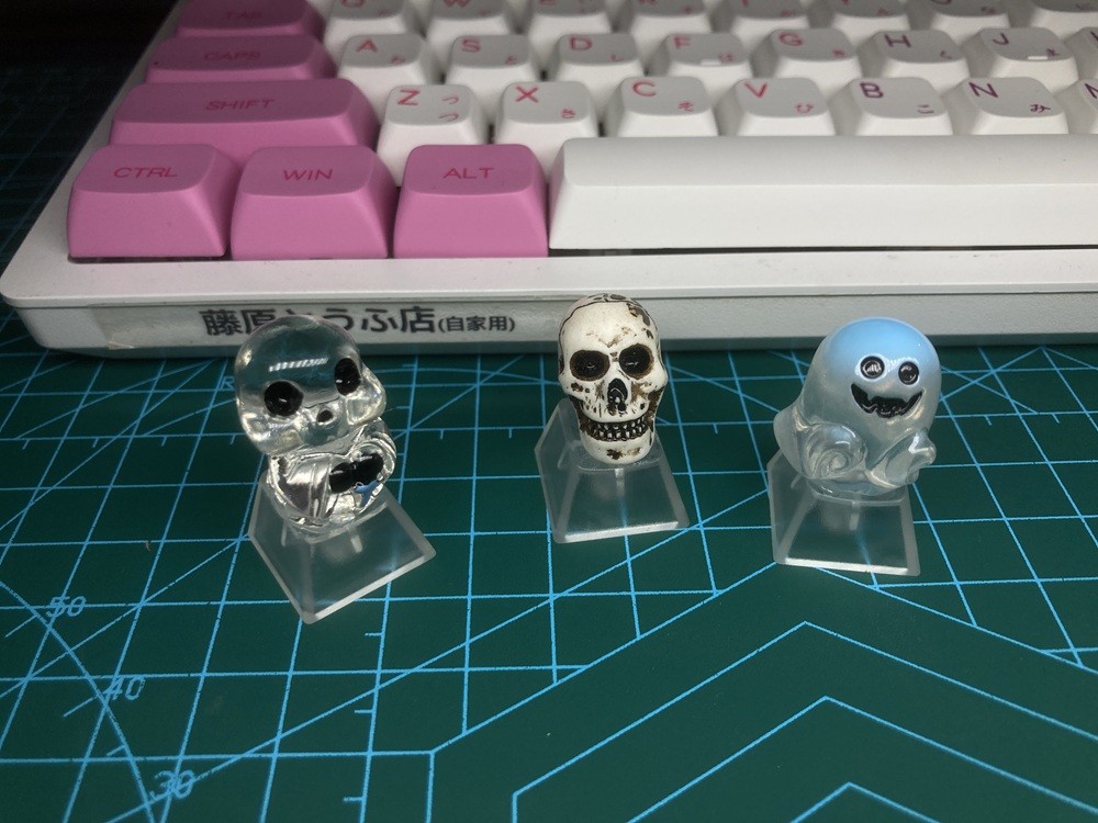 Amerteer Halloween Ghost Demon Keycap Cross Axis Mechanical Keyboard ...