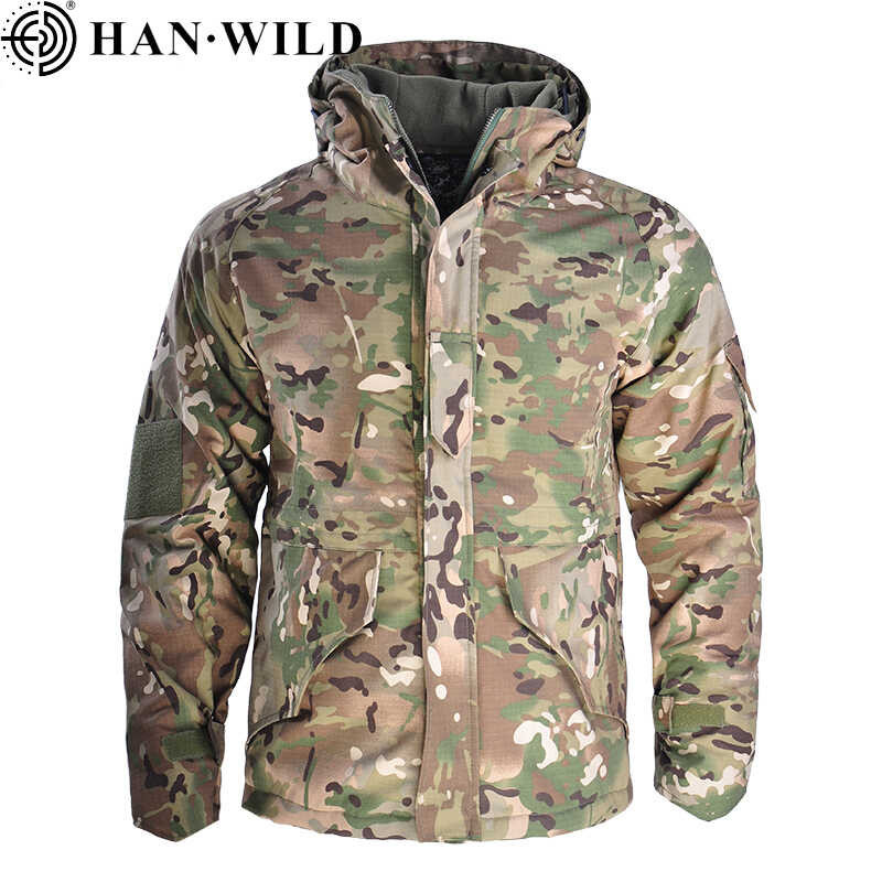 WILD HAN Fleece Tactical Jackets G8 Jacket Hiking Men Clothes Warm ...