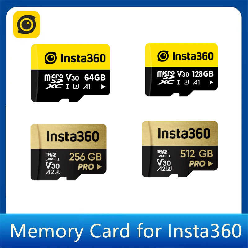 SD Memory Insta360 Card For Insta 360 X4 X3 X2 Ace Pro One RS Sphere 256Gb 512Gb V30 Extre
