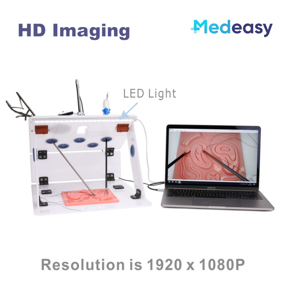 Laparoscopic Training Simulator Full Set, Laparoscopy Trainer Box with ...