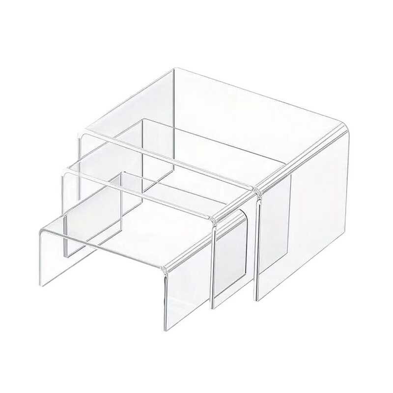 Transparent display rack U-shaped shoe rack size figurine model rack ...