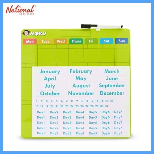 ♨ ♂ Moku Magnetic Calendar 14X14 Dry Erase, Green | Shopee Philippines