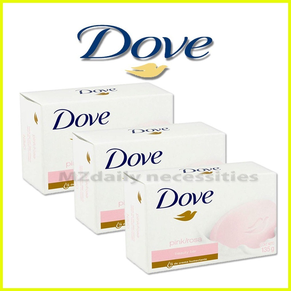 ☢ § ⭐ Set Of 3 Dove Pink Rosa Beauty Bar Soap 135g Shopee Philippines