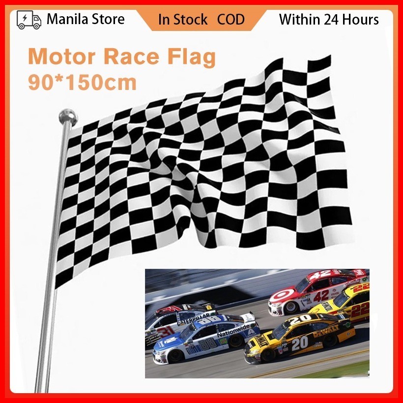 ♂ 90x150cm F1 Racing Flag Classic Black White Checkered Racing Flag ...