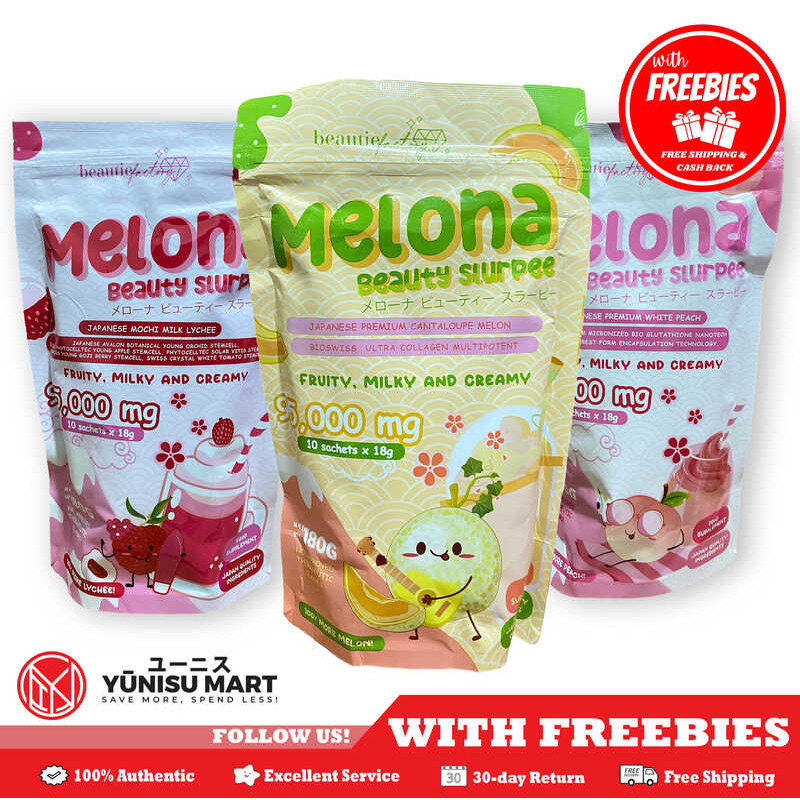 Melona Beauty Slurpee Melon, White Peach at Lychee Collagen Drink