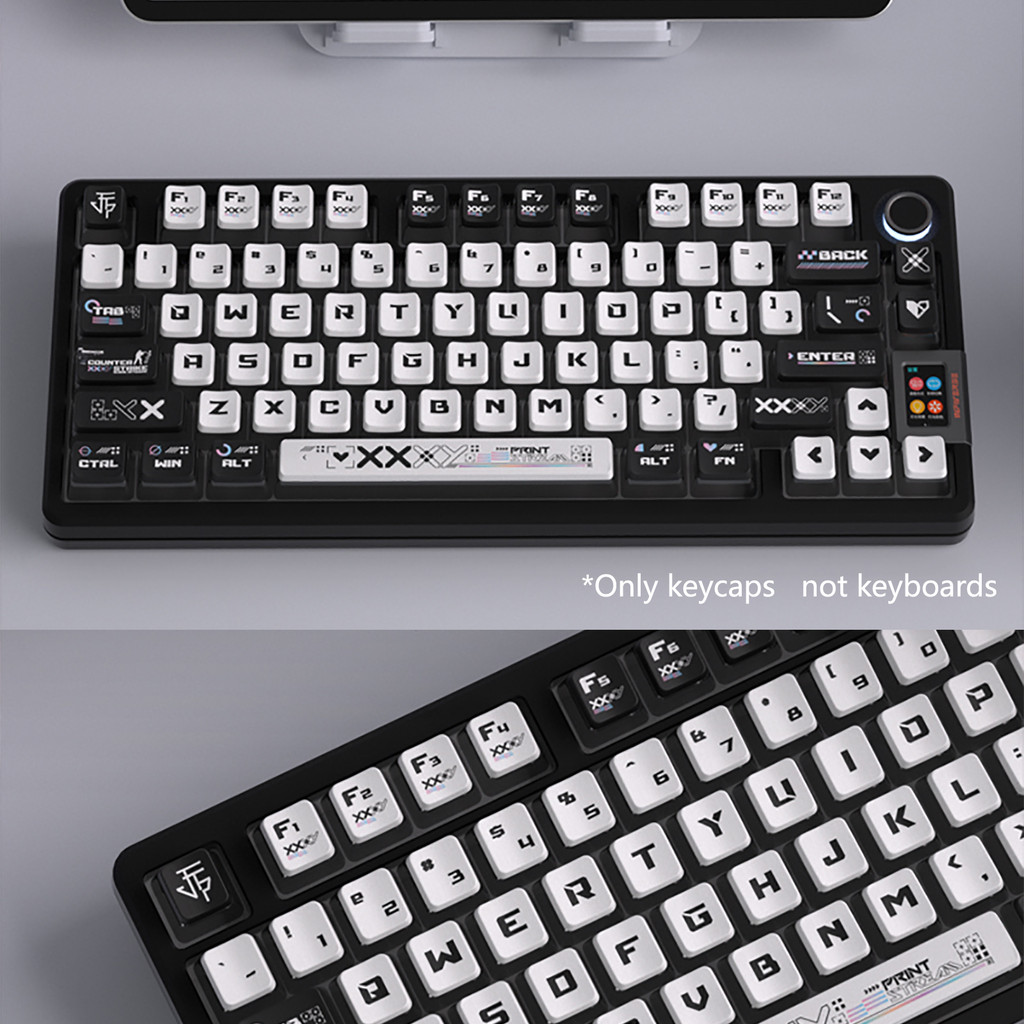 【PH STOCK】Print Stream Keycap Light Transmission OEM Height 122 Keys ...