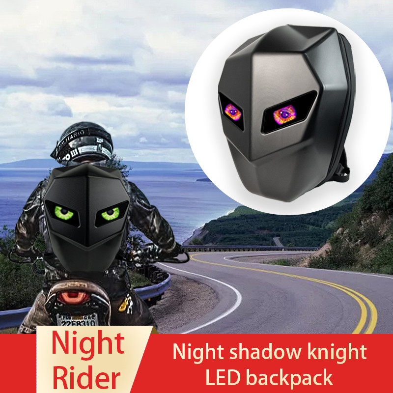 Knight Motorcycle LED BackpackCool Bluetooth DIY Motorcycle Riding Full ...