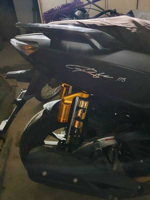 RFI RUSI GOLD SERIES REAR SHOCK (Plug And Play) No Tabas No Adjustment ...
