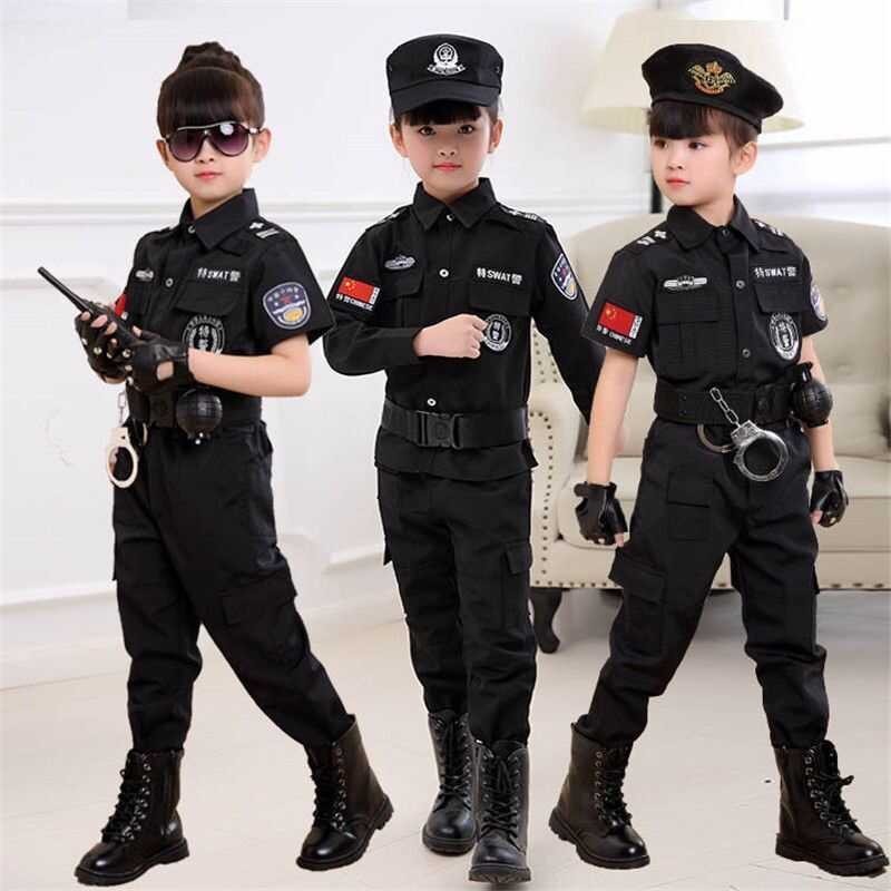 Are The Kids Uniforms Of The Terno Police Summer Clothing, Special ...