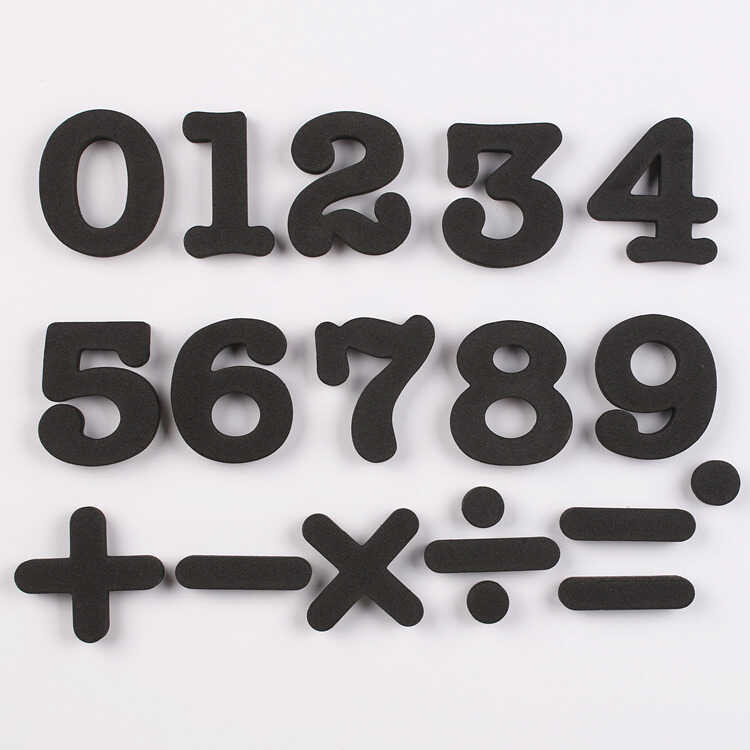 EVA Black Numbers In Uppercase And Lowercase English Letters ...
