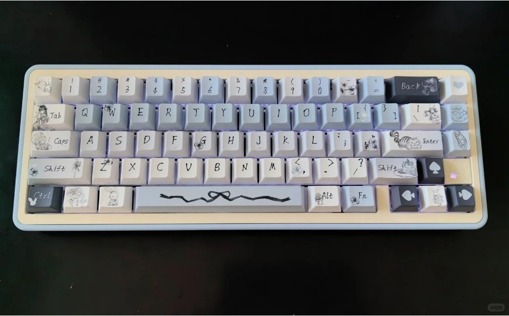 Ink Alice Keycap Cherry Profile PBT Five-sided Dye Sublimation 139 Keys ...
