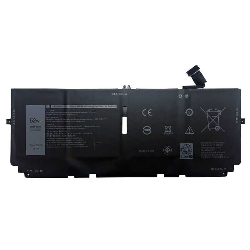 Batteria Chinoket 722KK 7.6V 52Wh Per Dell XPS 13 9300 E 9310 – 4 Celle, Sostituzione Compatibile Con 2XXFW, FP86V, WN0N0