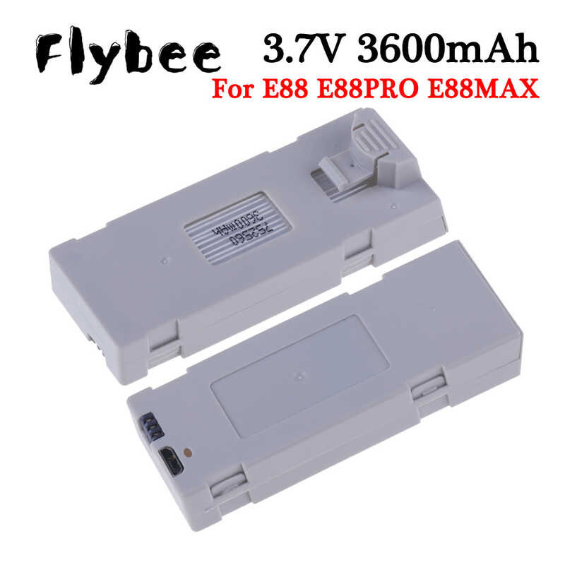 Batteria per Drone RC per E88, 3,7 V 2600 MAh Batteria LiPo Drone per E88 E88PRO LsE525 E525 PRO Mini Drone Batteria Quadricottero RC Drone Batteria di Ricambio LiPo