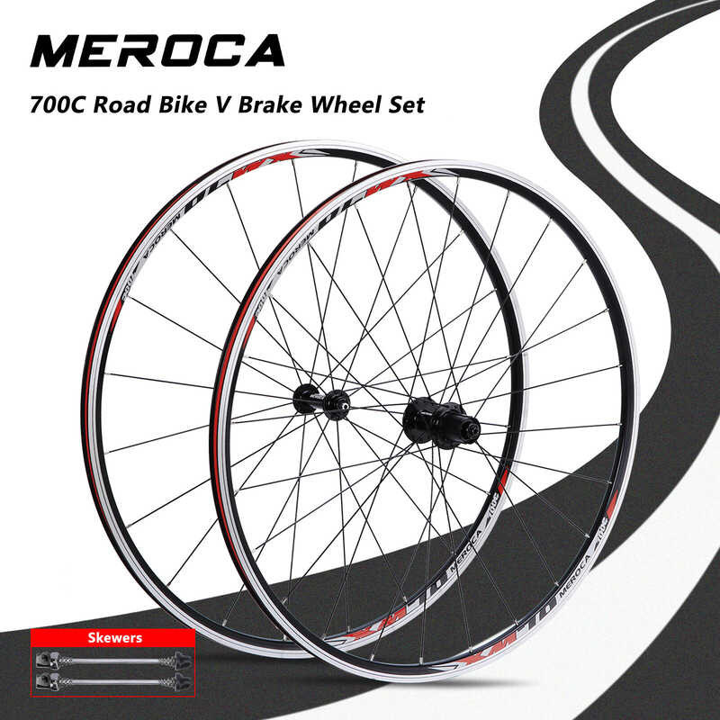 Xm70 700C MEROCA Road Bike V Brake Wheel Set 2 5 Bearing Hub Ultra ...