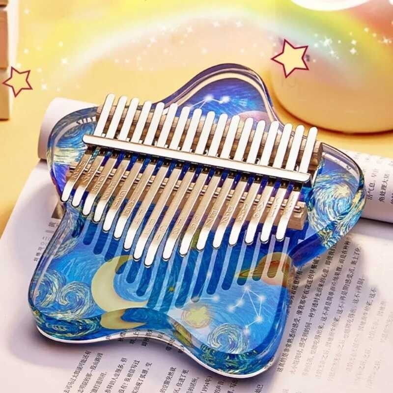 Maganda Kalimba 21 Key Crystal Kalimbas Cute Transparent Professional ...