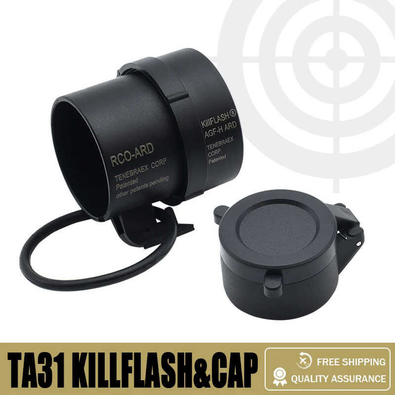 Device Killflash AntiReflection At Flip Up Quick Spring Cap Para Sa Trijicon Ta31 4X32 ACOG