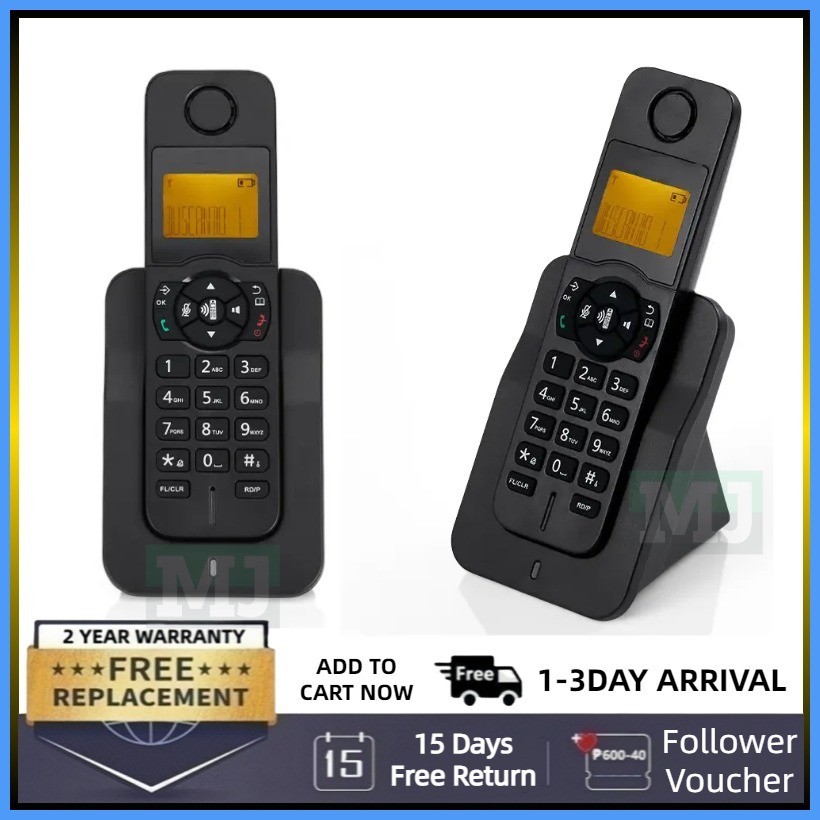 Top Grade D1005 Cordless Phone With Loud Speaker Telephone Pldt